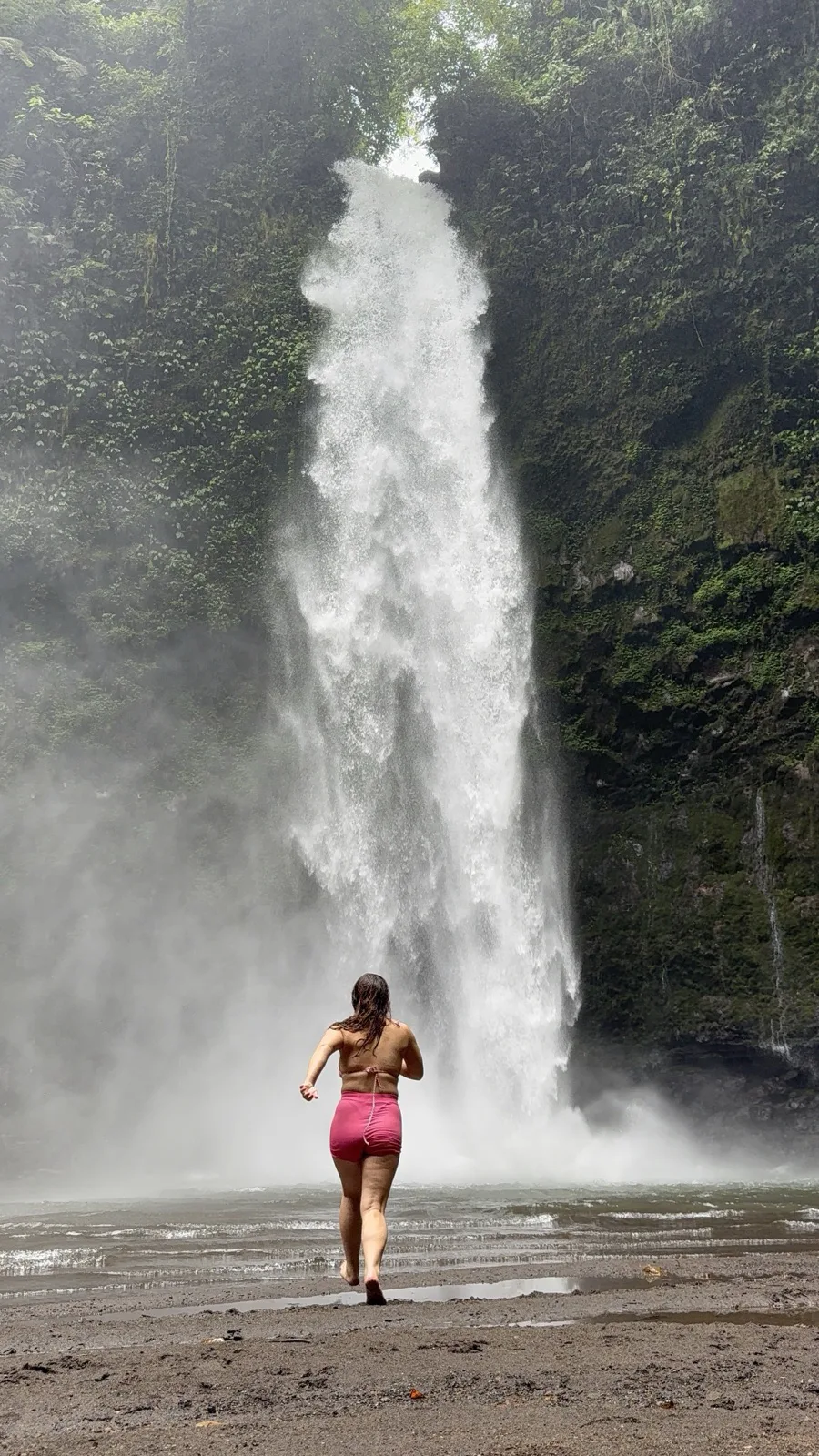 A waterfall in the Bali jungle, @yourfitrip